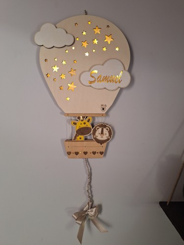 Lampada legno per cameretta - lampada, in